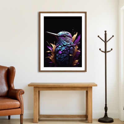 AUTO-MOCKUP ROOM | Hummingbird Animal Wall Art