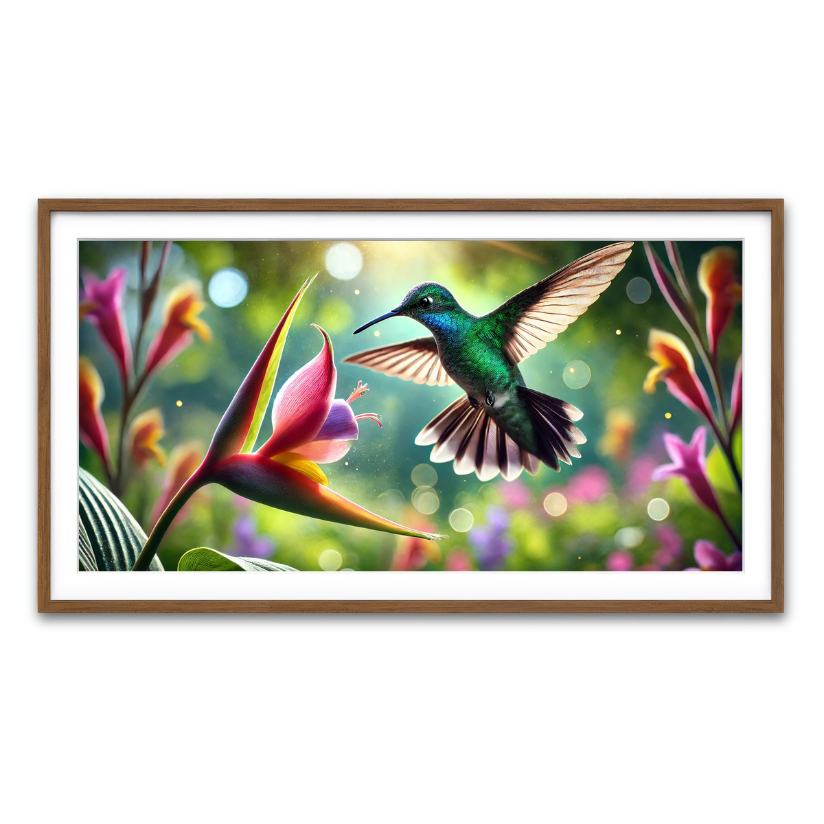 Framed Print 2x1 Walnut