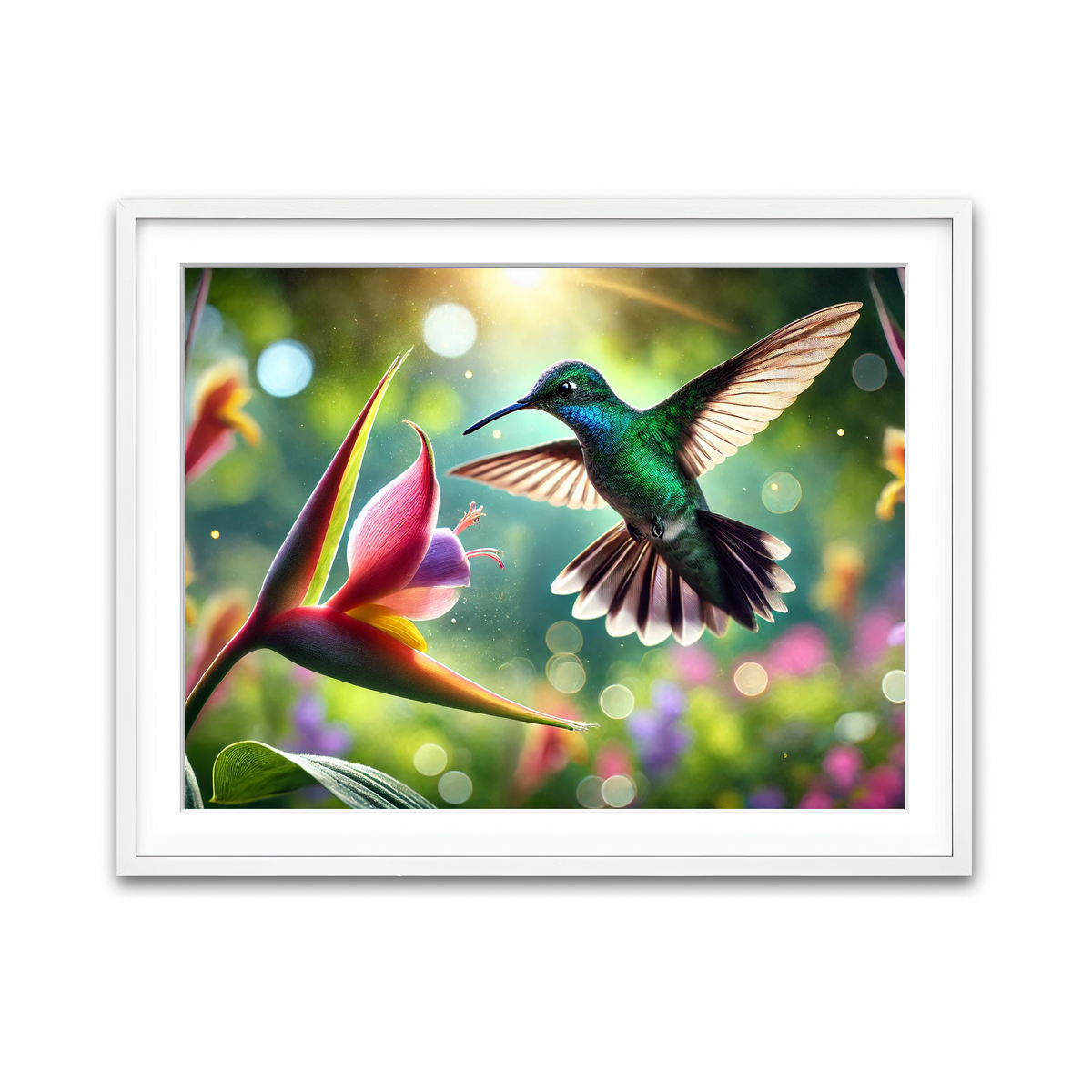 Framed Print 4x3 White