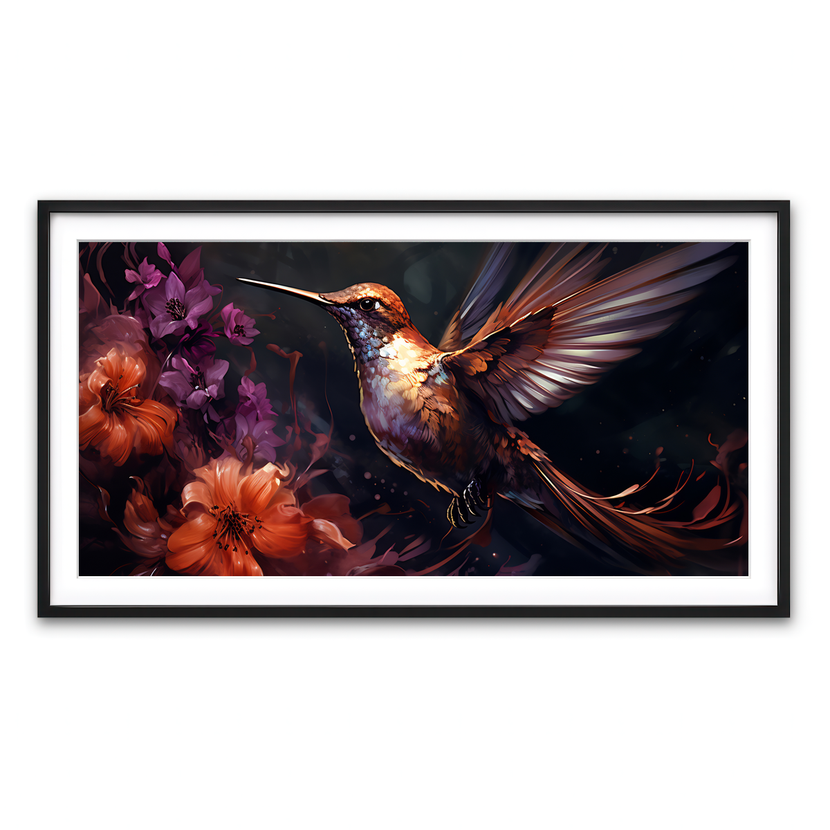 Framed Print 2x1 Black