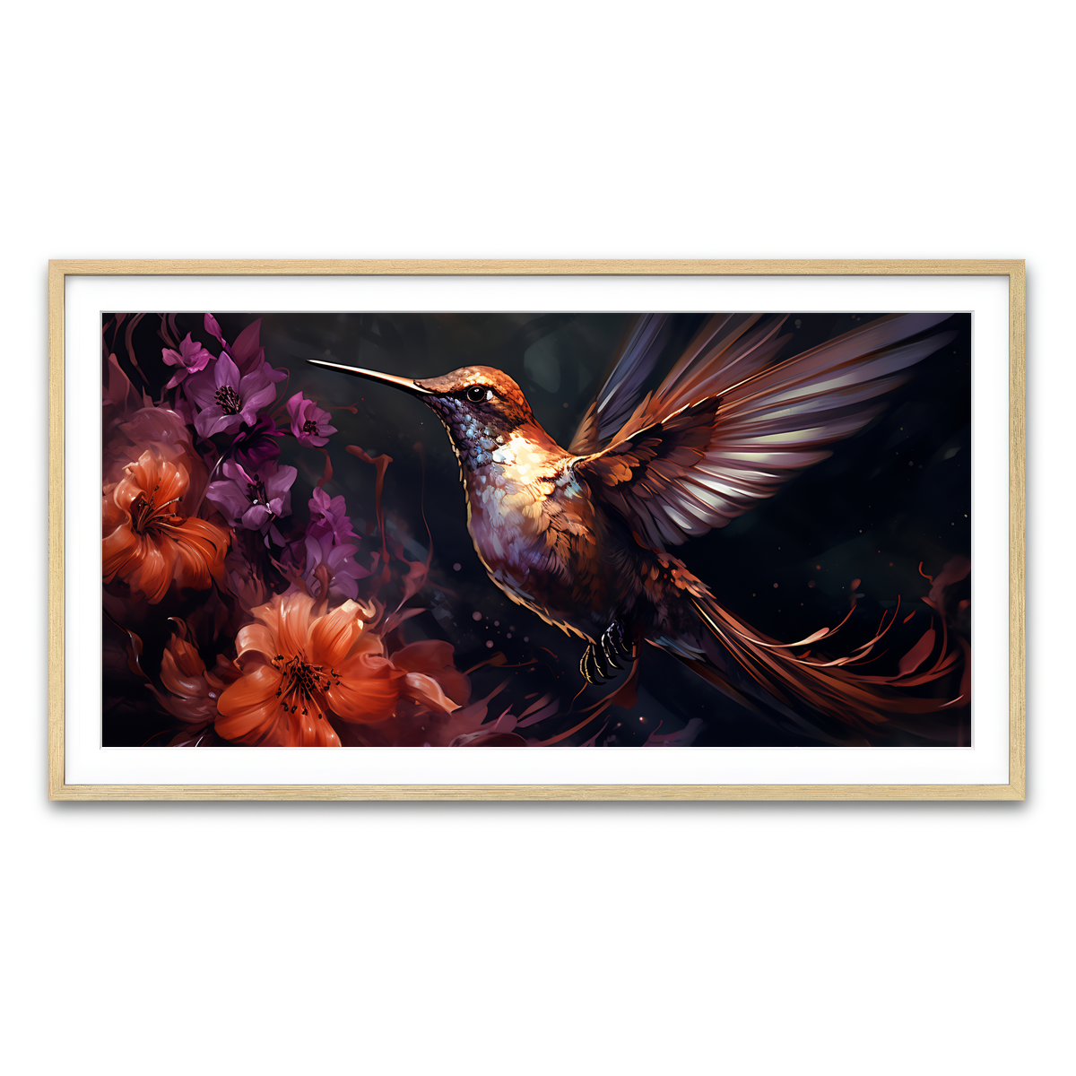 Framed Print 2x1 Natural