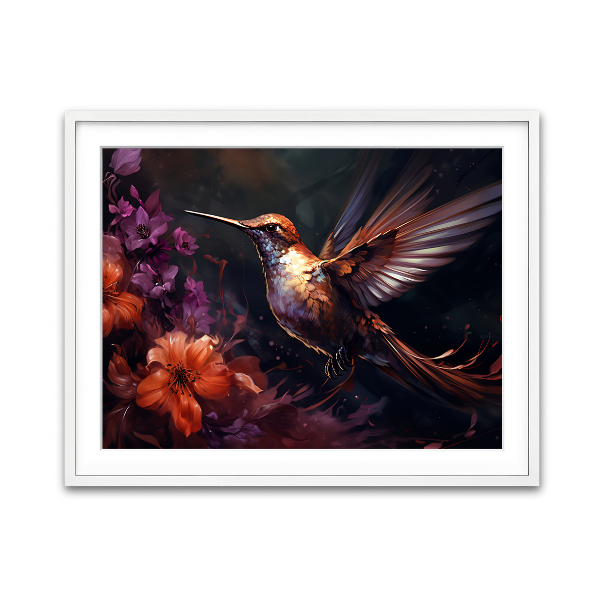 Framed Print 4x3 White