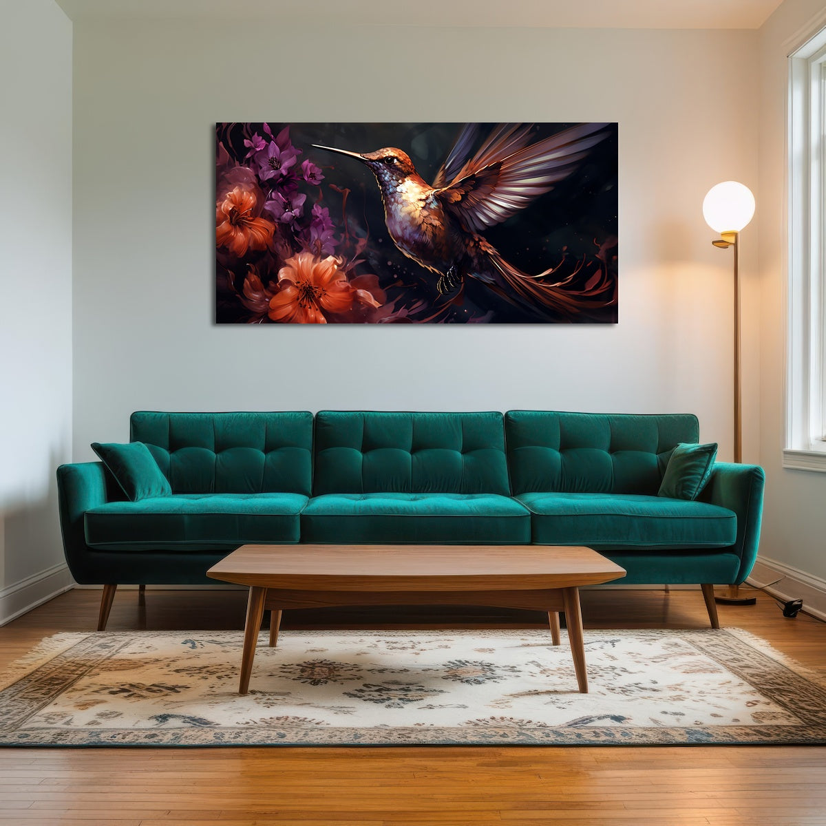AUTO-MOCKUP ROOM | Hummingbird Painting