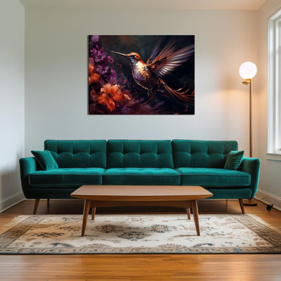 AUTO-MOCKUP ROOM | Hummingbird Painting