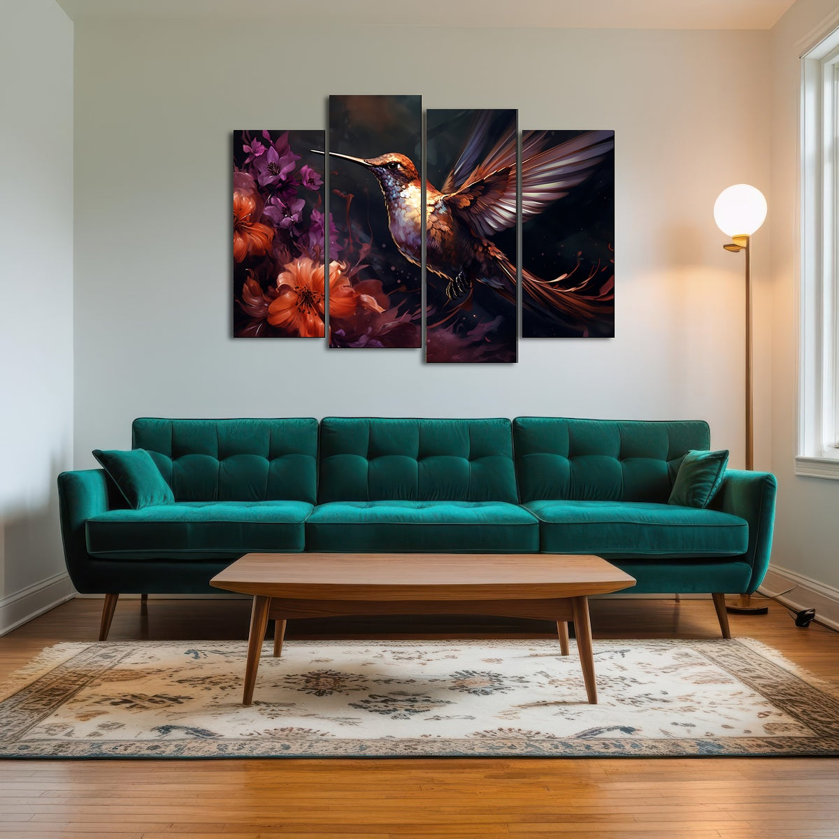AUTO-MOCKUP ROOM | Hummingbird Painting