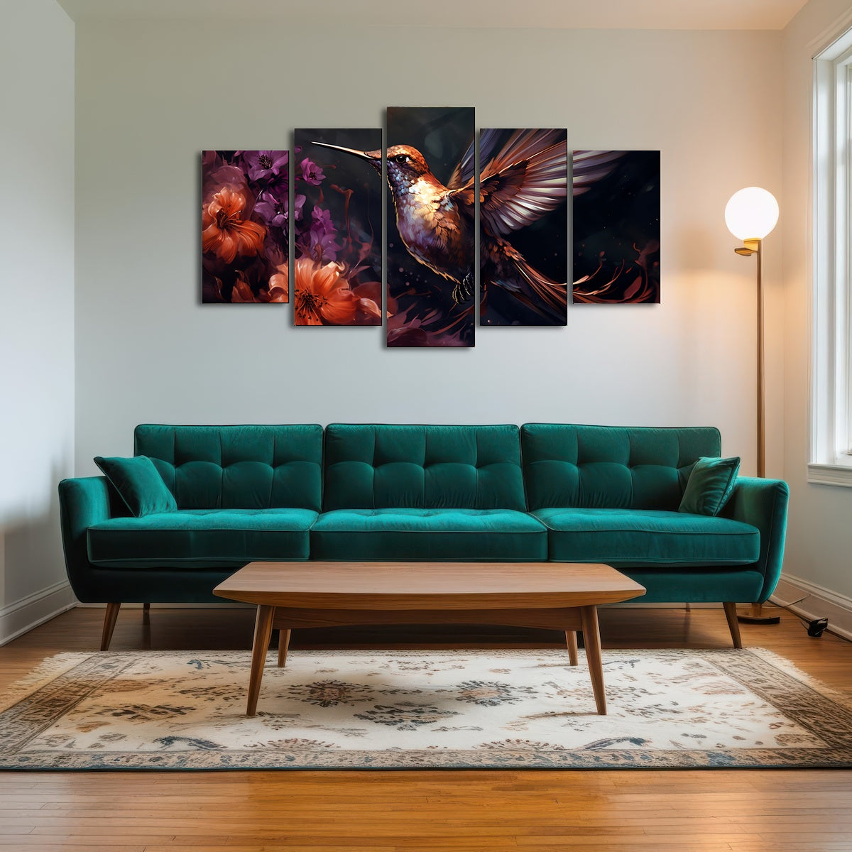 AUTO-MOCKUP ROOM | Hummingbird Painting