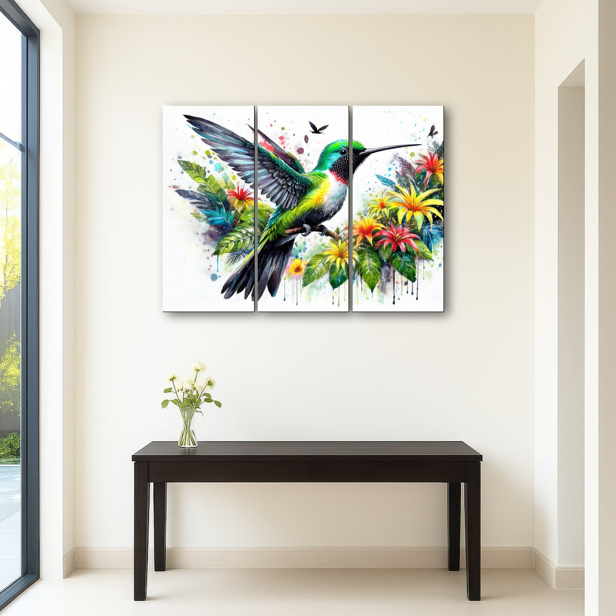 AUTO-MOCKUP ROOM | Hummingbird Watercolor