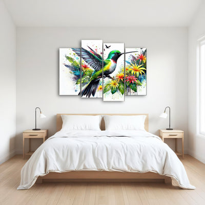 AUTO-MOCKUP ROOM | Hummingbird Watercolor