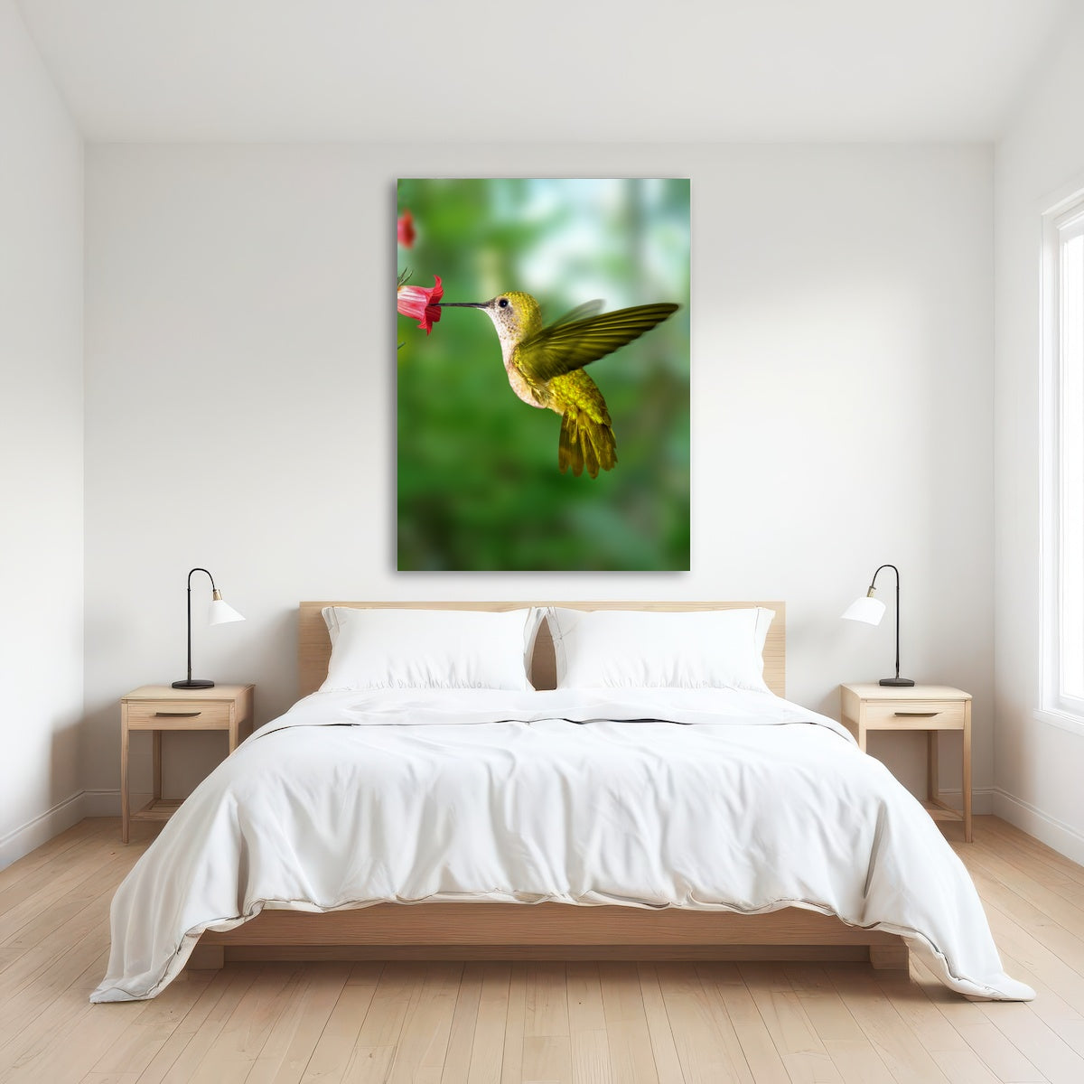AUTO-MOCKUP ROOM | Hummingbird flying