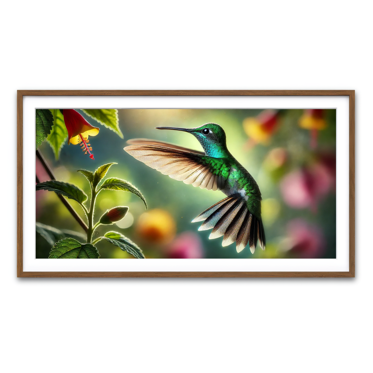 Framed Print 2x1 Walnut