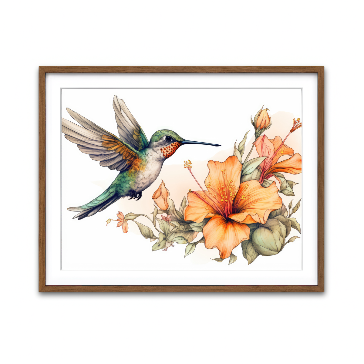 Framed Print 4x3 Walnut