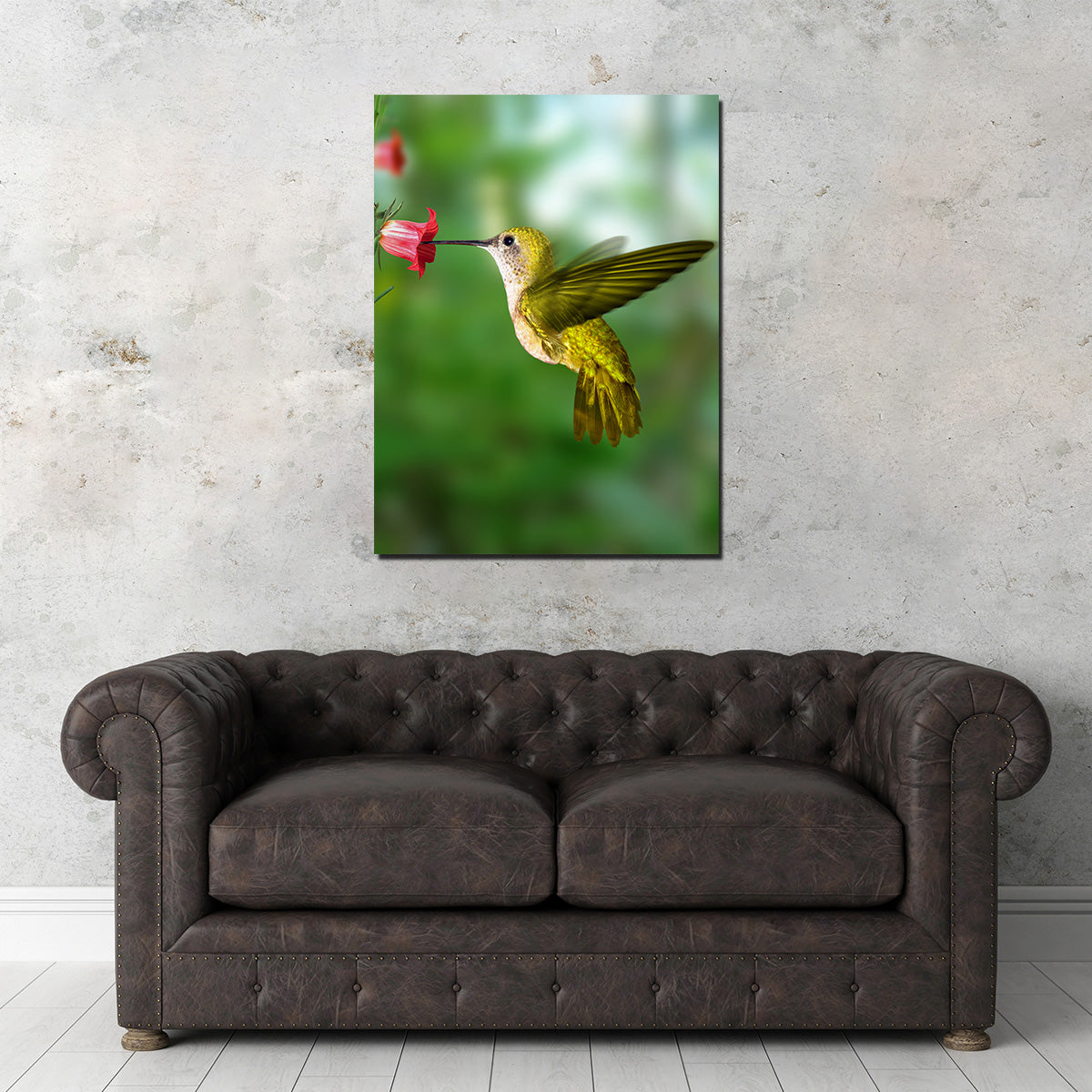 Hummingbird Flying Wall Art