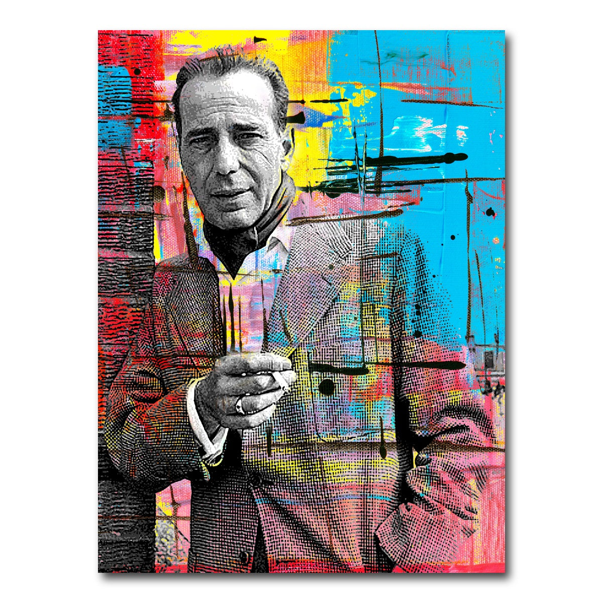 AUTO-MOCKUP WHITE | Humphrey Bogart | 1 Piece | Gallery Wrap Canvas | group=3x4