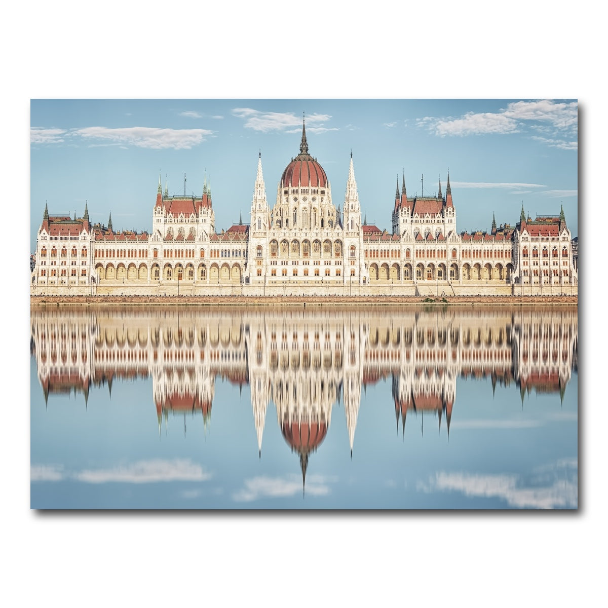 AUTO-MOCKUP WHITE | Hungarian Parliament Building | 1 Piece | Gallery Wrap Canvas | group=4x3
