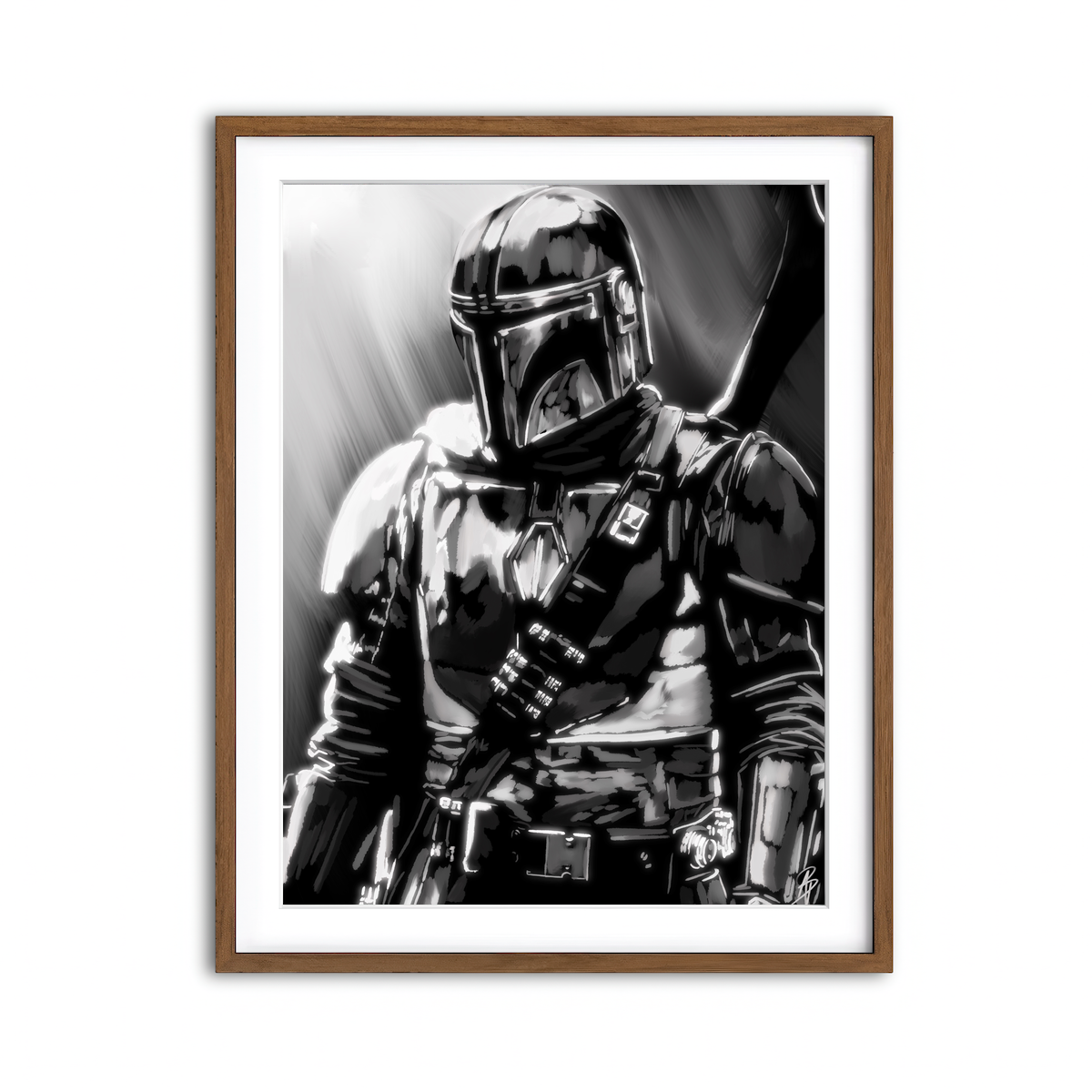 Framed Print 3x4 Walnut