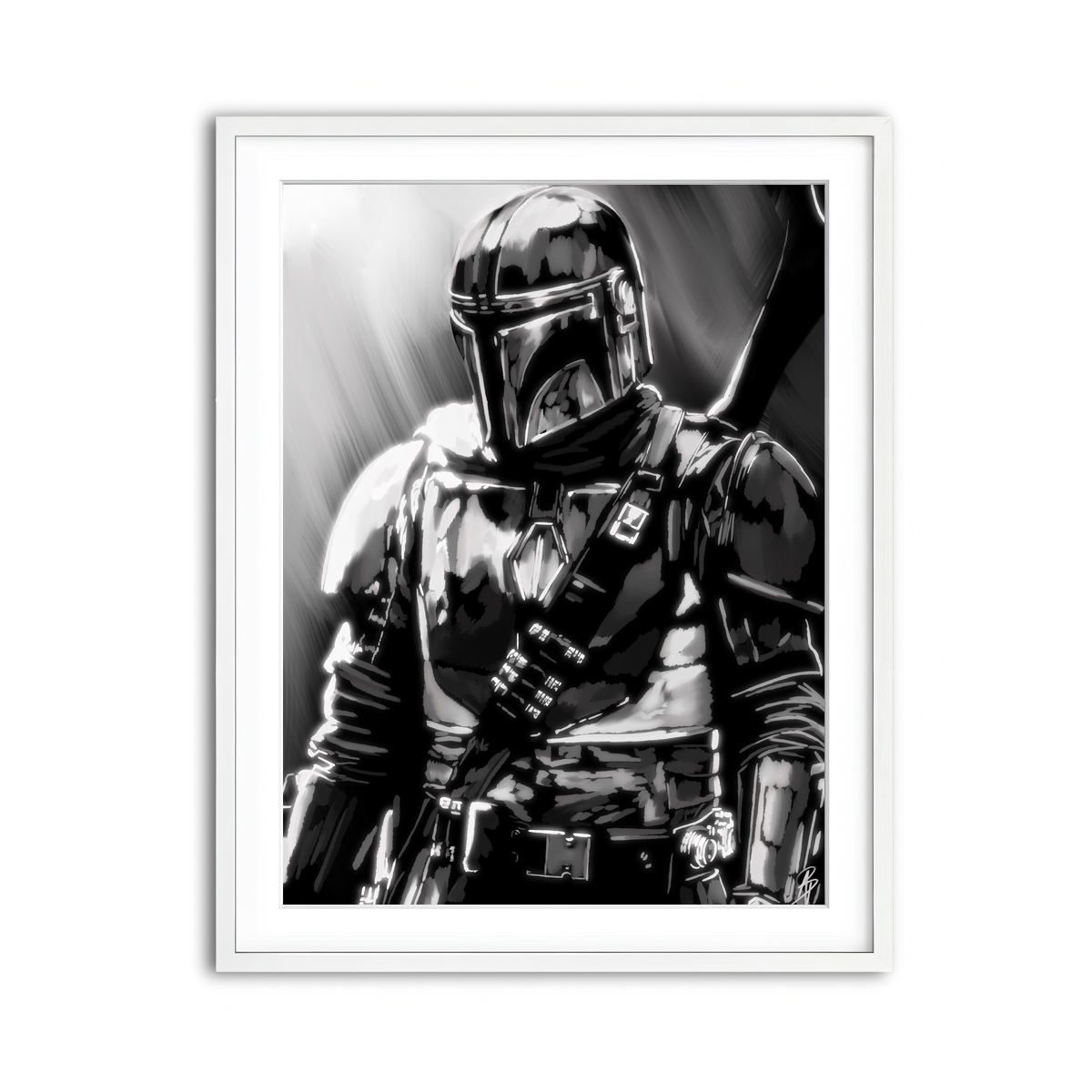 Framed Print 3x4 White