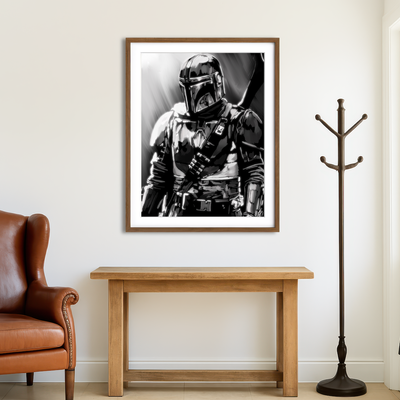 AUTO-MOCKUP ROOM | Hunter In Light Wall Art