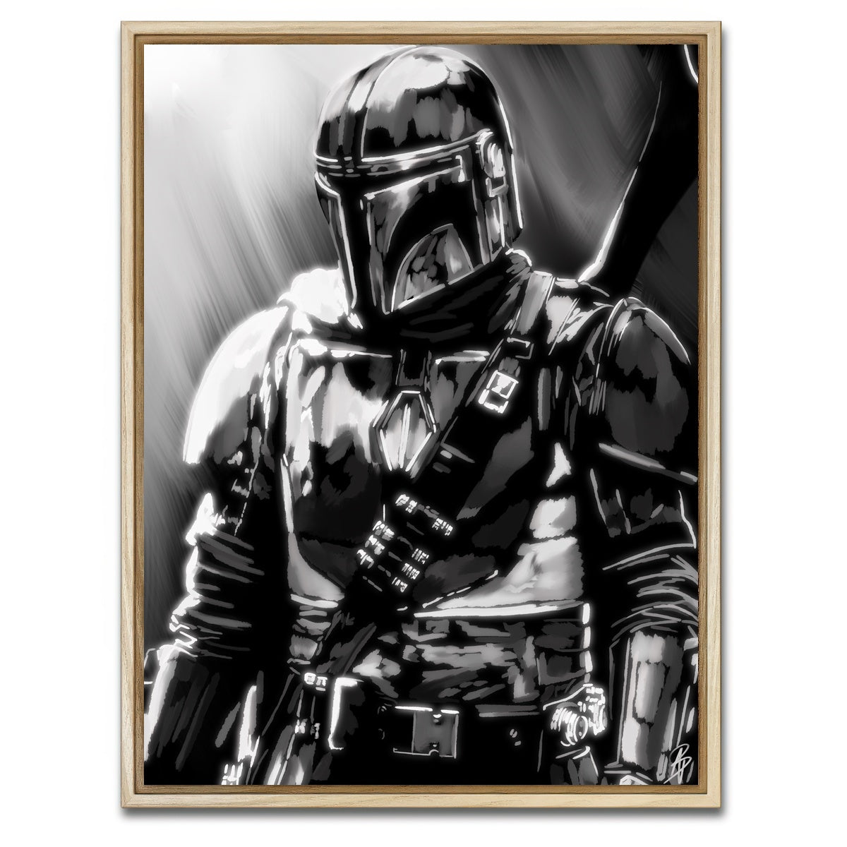 AUTO-MOCKUP WHITE | Hunter In Light | 1 Piece | Natural Framed Canvas | group=3x4