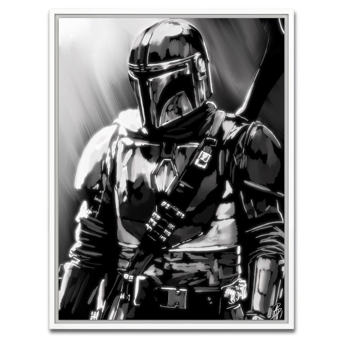 AUTO-MOCKUP WHITE | Hunter In Light | 1 Piece | White Framed Canvas | group=3x4