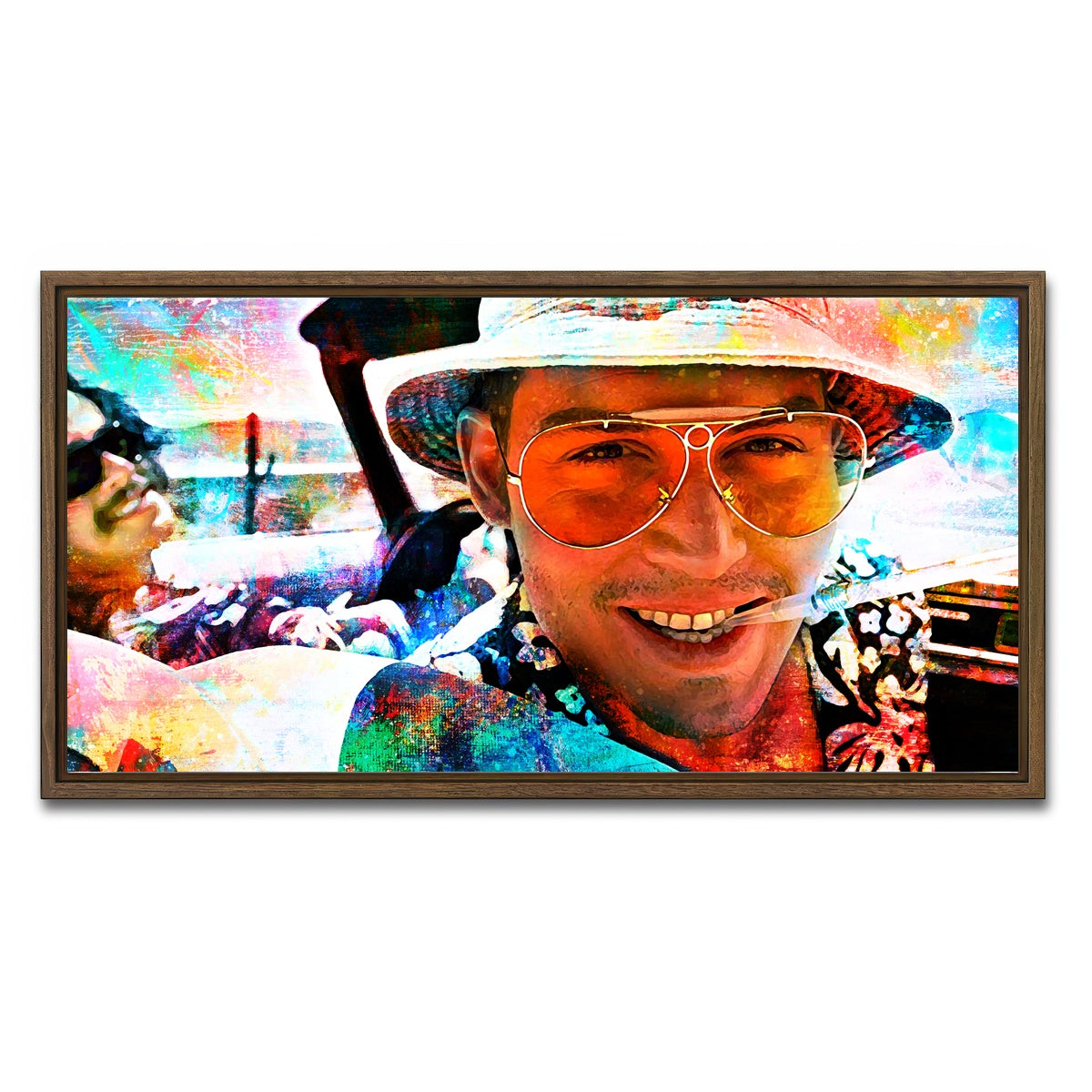 AUTO-MOCKUP WHITE | Hunter S | 1 Piece | Walnut Framed Canvas | group=2x1