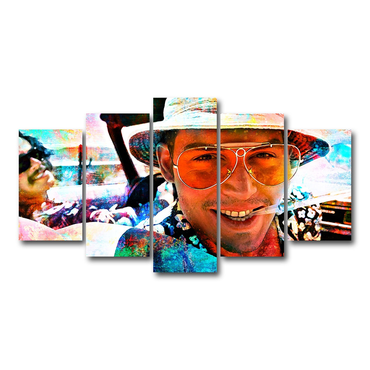 AUTO-MOCKUP WHITE | Hunter S | 5 Piece | Gallery Wrap Canvas | group=5_normal