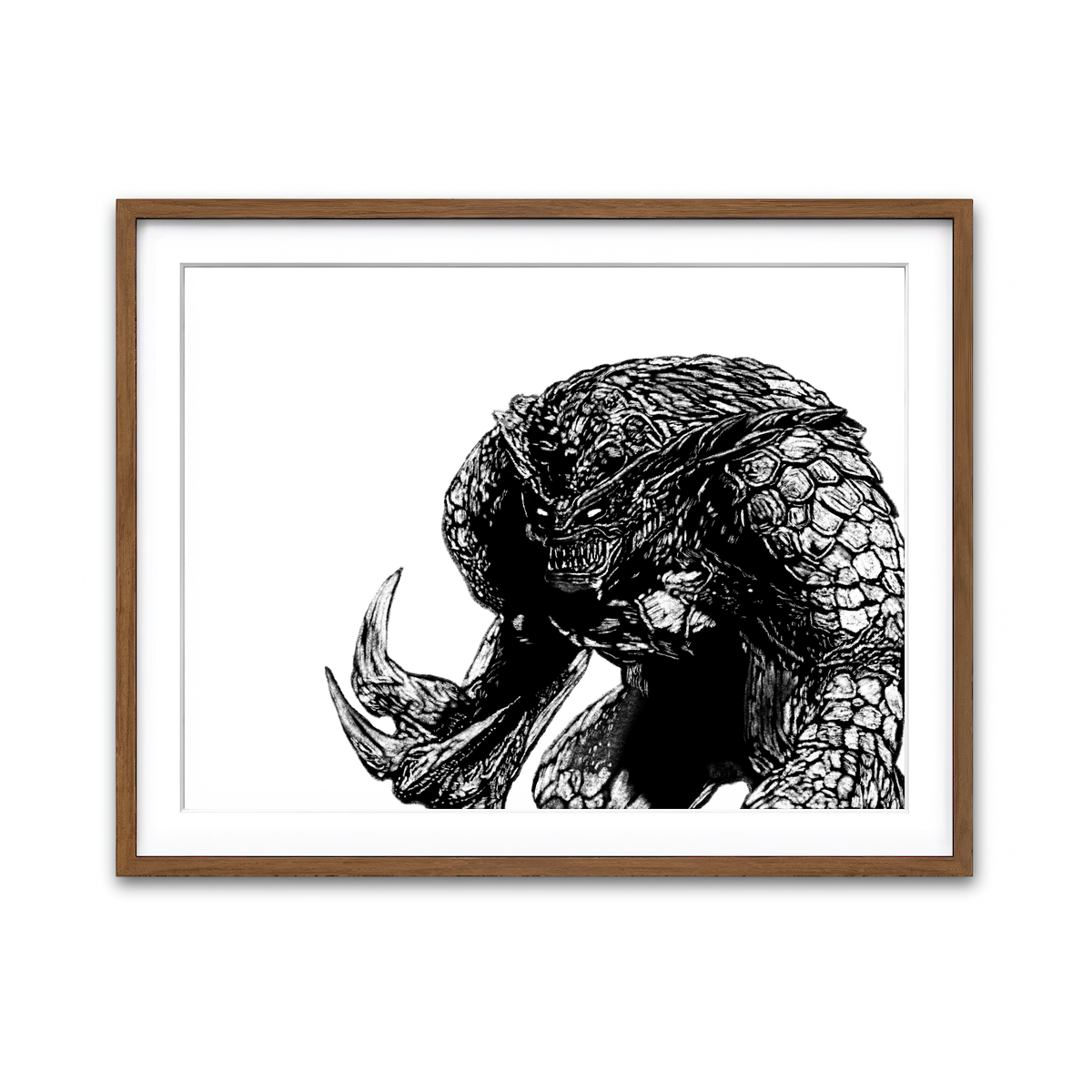 Framed Print 4x3 Walnut