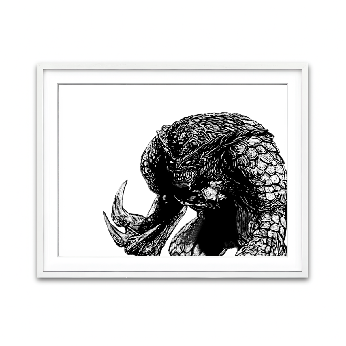 Framed Print 4x3 White