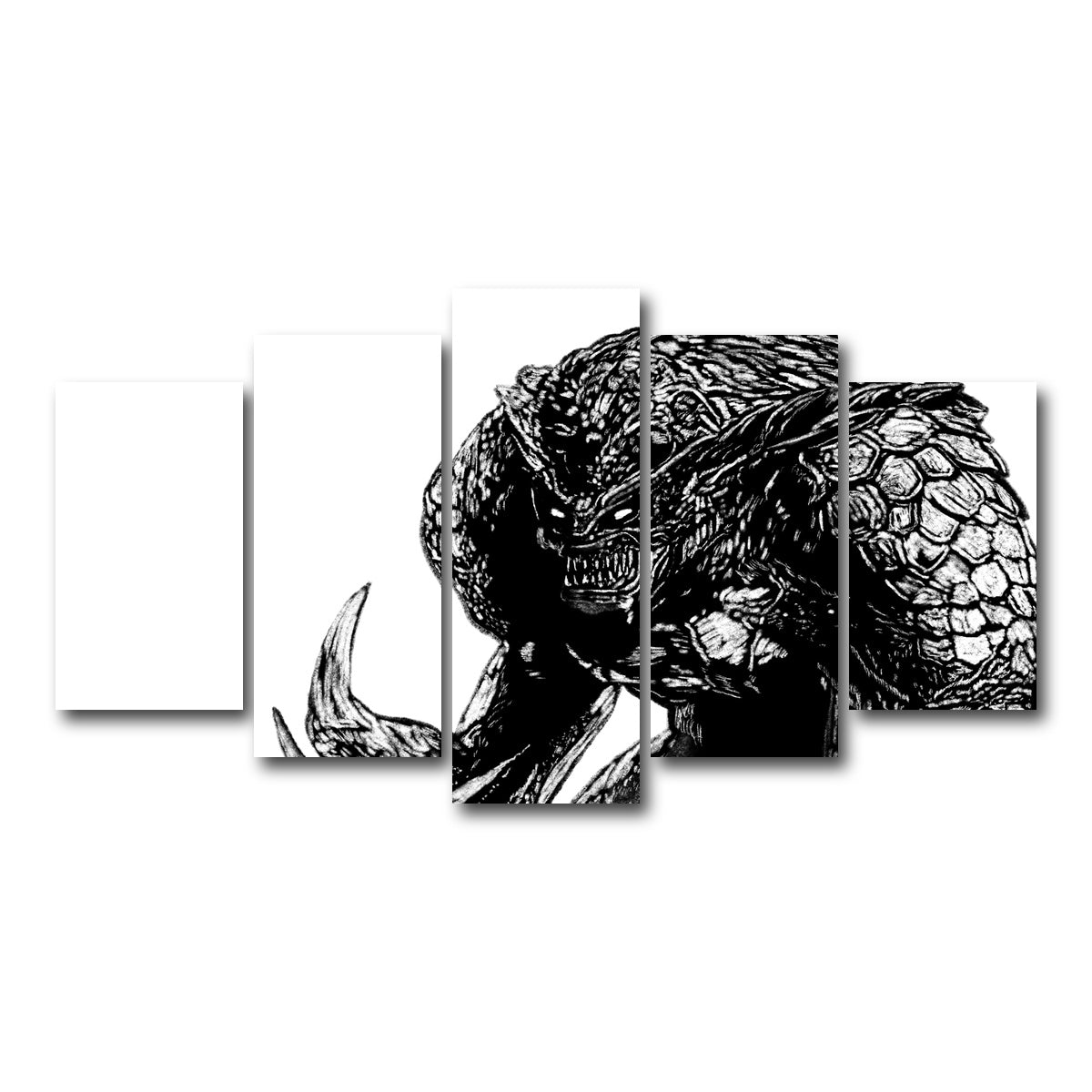 AUTO-MOCKUP WHITE | Hunter | 5 Piece | Gallery Wrap Canvas | group=5_normal