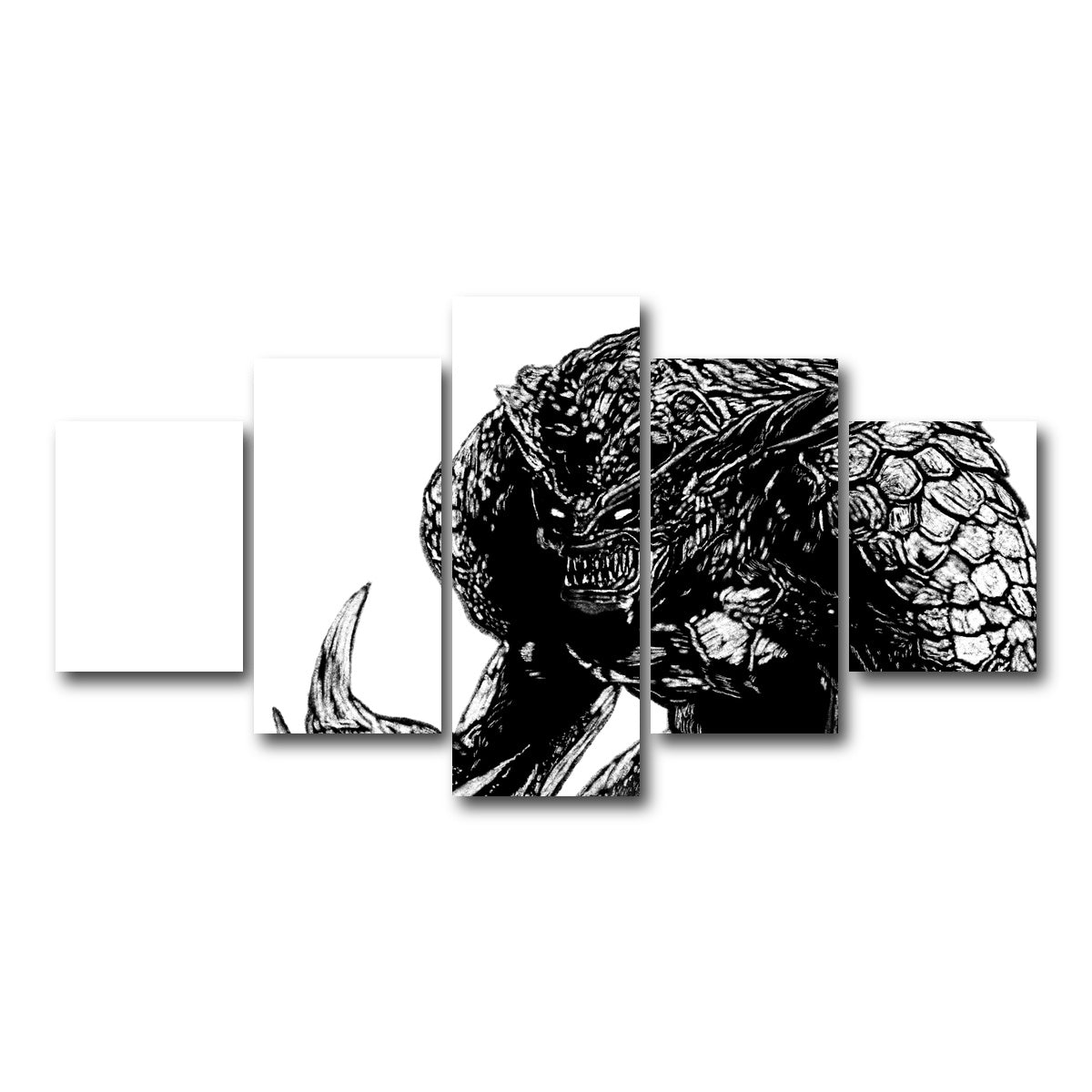 AUTO-MOCKUP WHITE | Hunter | 5 Piece | Gallery Wrap Canvas | group=5_short