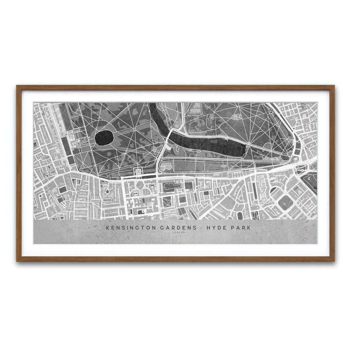 Framed Print 2x1 Walnut