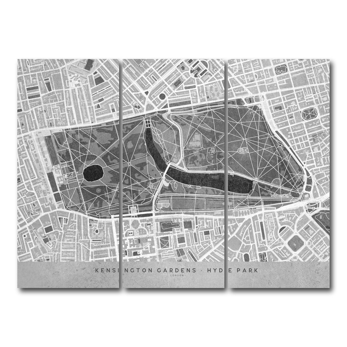 AUTO-MOCKUP WHITE | Hyde Park Map 2 | 3 Piece | Gallery Wrap Canvas | group=8x18