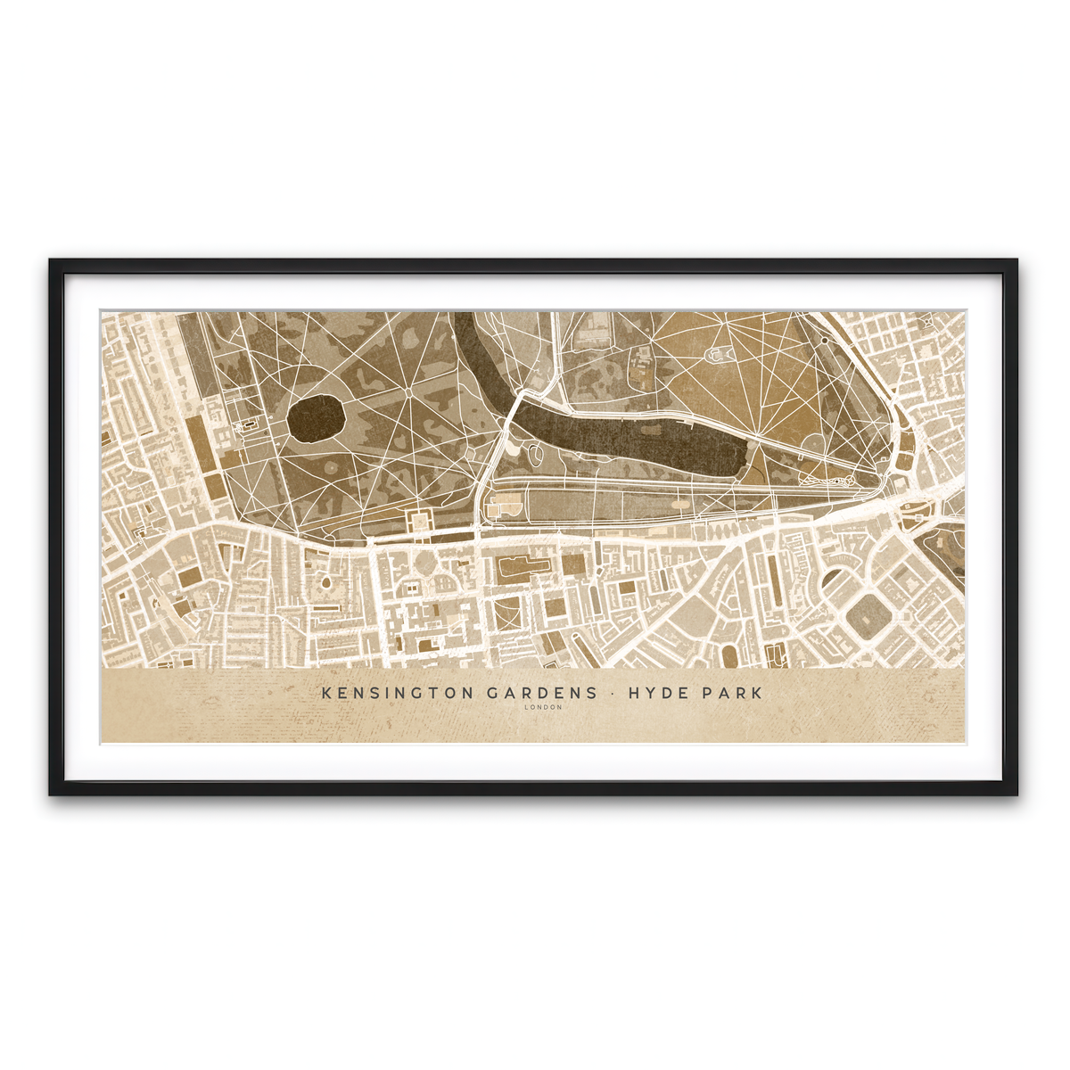 Framed Print 2x1 Black