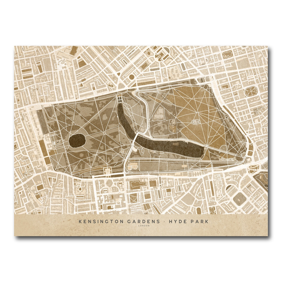 AUTO-MOCKUP WHITE | Hyde Park Map | 1 Piece | Gallery Wrap Canvas | group=4x3