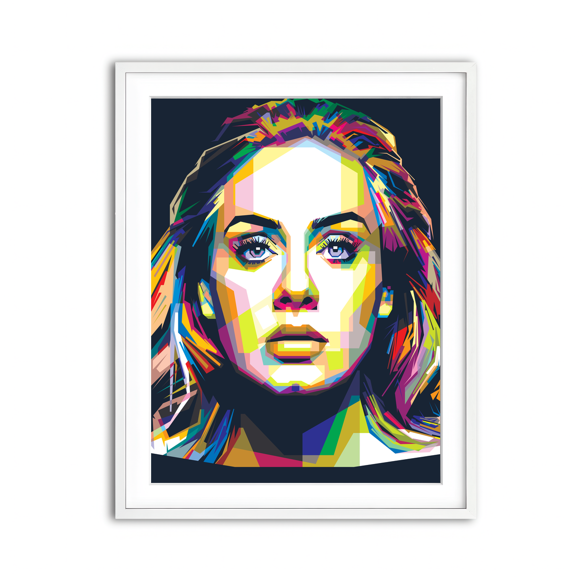 Framed Print 3x4 White