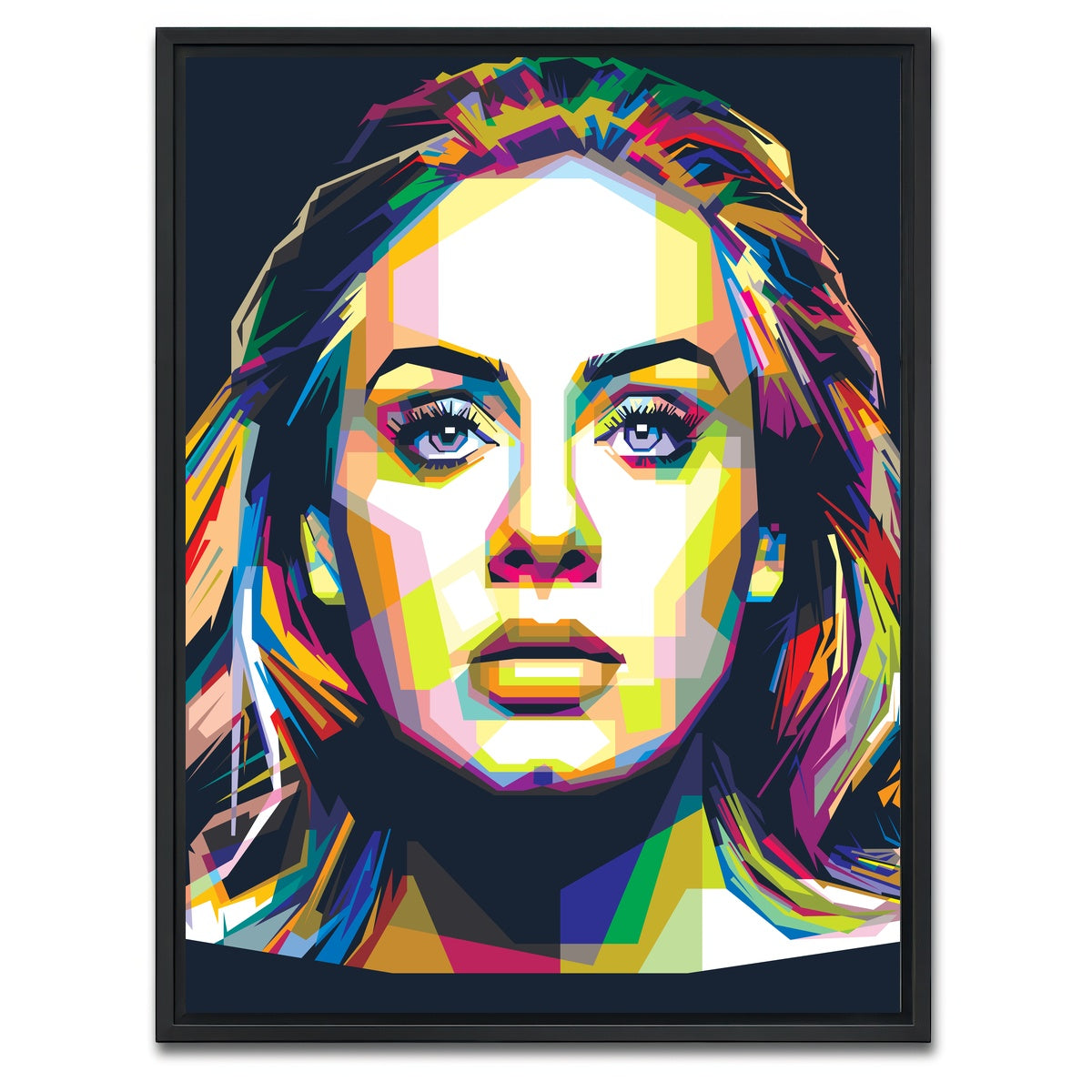 AUTO-MOCKUP WHITE | Hypnotising Adele | 1 Piece | Black Framed Canvas | group=3x4