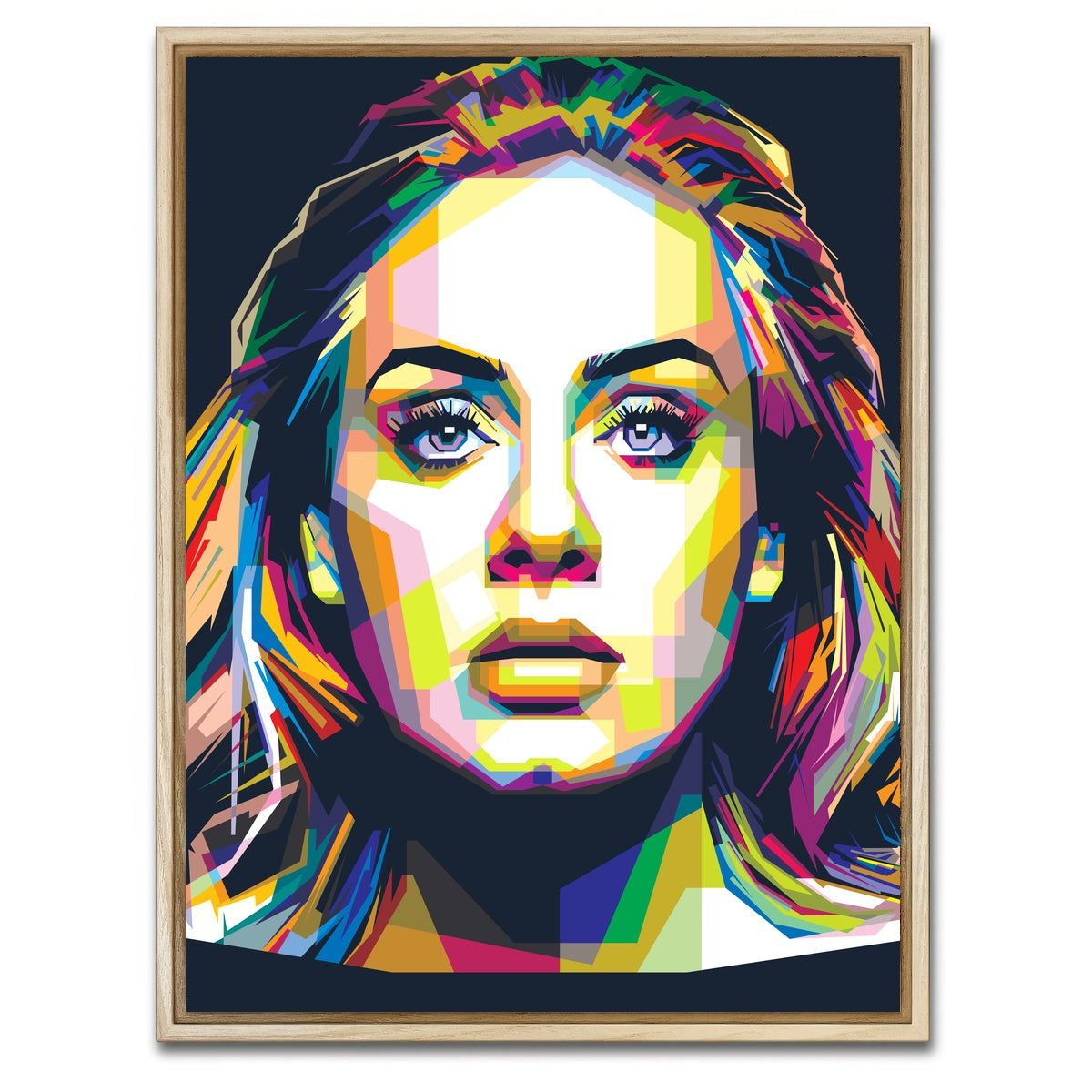 AUTO-MOCKUP WHITE | Hypnotising Adele | 1 Piece | Natural Framed Canvas | group=3x4
