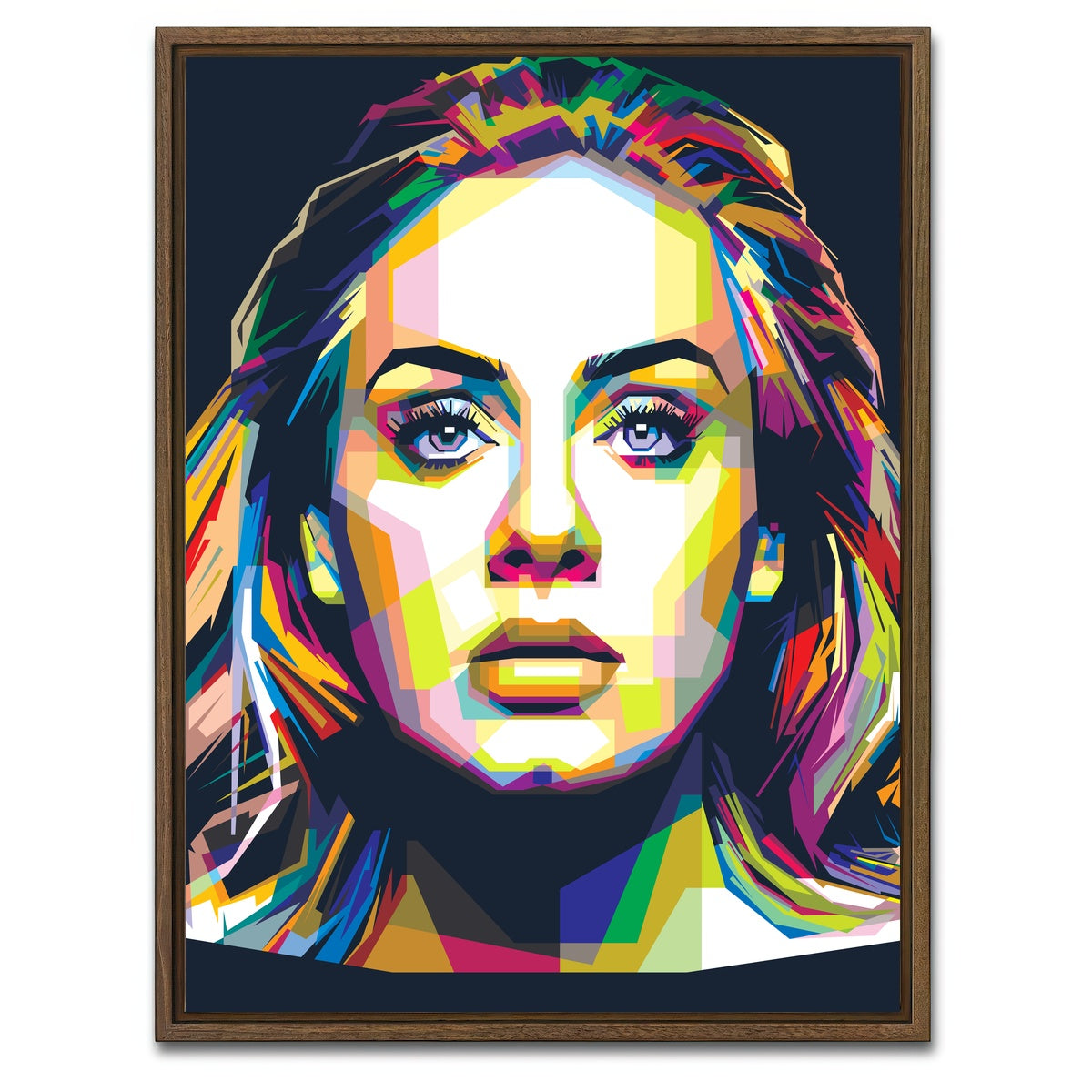 AUTO-MOCKUP WHITE | Hypnotising Adele | 1 Piece | Walnut Framed Canvas | group=3x4