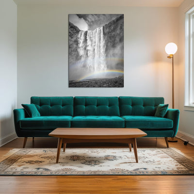 AUTO-MOCKUP ROOM | ICELAND Skogafoss double rainbow