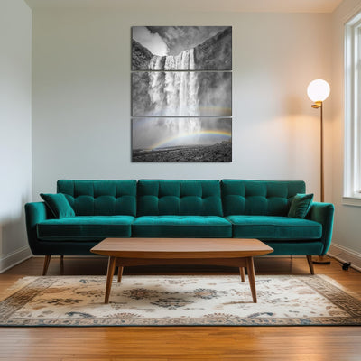 AUTO-MOCKUP ROOM | ICELAND Skogafoss double rainbow