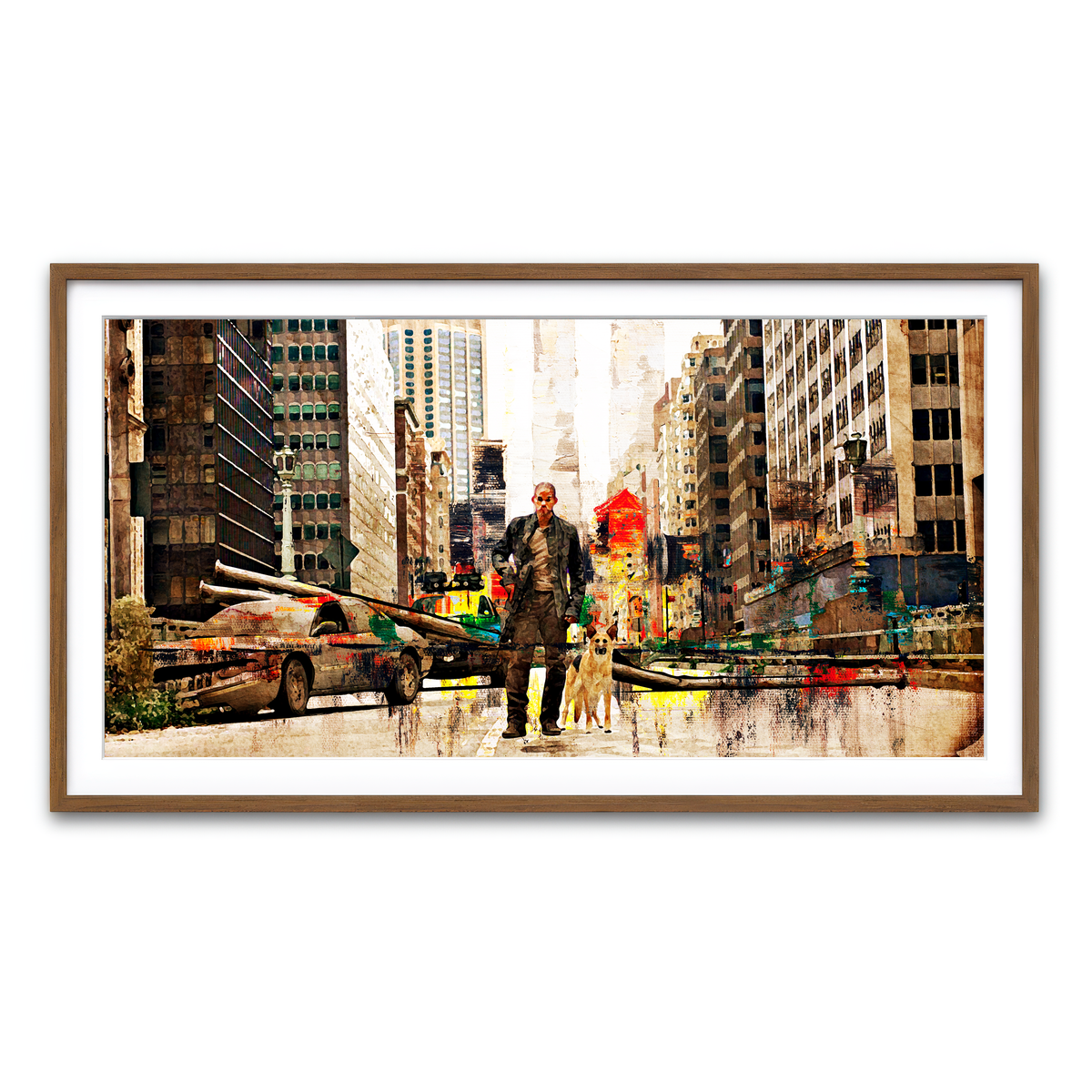 Framed Print 2x1 Walnut