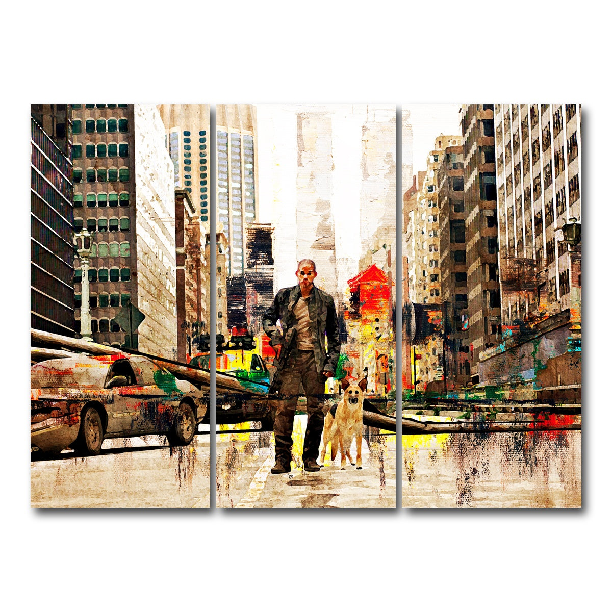 AUTO-MOCKUP WHITE | I Am Legend | 3 Piece | Gallery Wrap Canvas | group=8x18