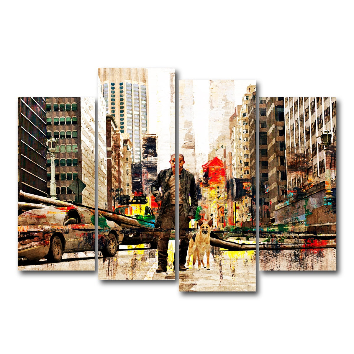 AUTO-MOCKUP WHITE | I Am Legend | 4 Piece | Gallery Wrap Canvas | group=4_normal
