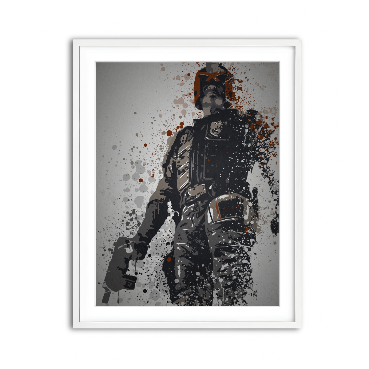 Framed Print 3x4 White