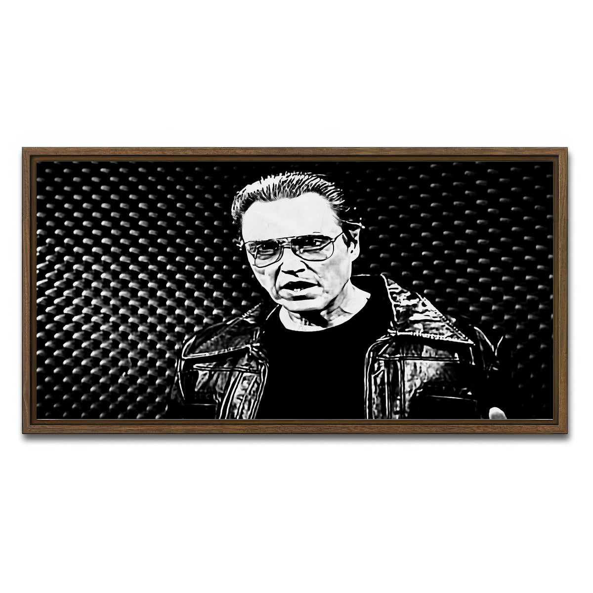 AUTO-MOCKUP WHITE | I Got a Fever Grayscale | 1 Piece | Walnut Framed Canvas | group=2x1