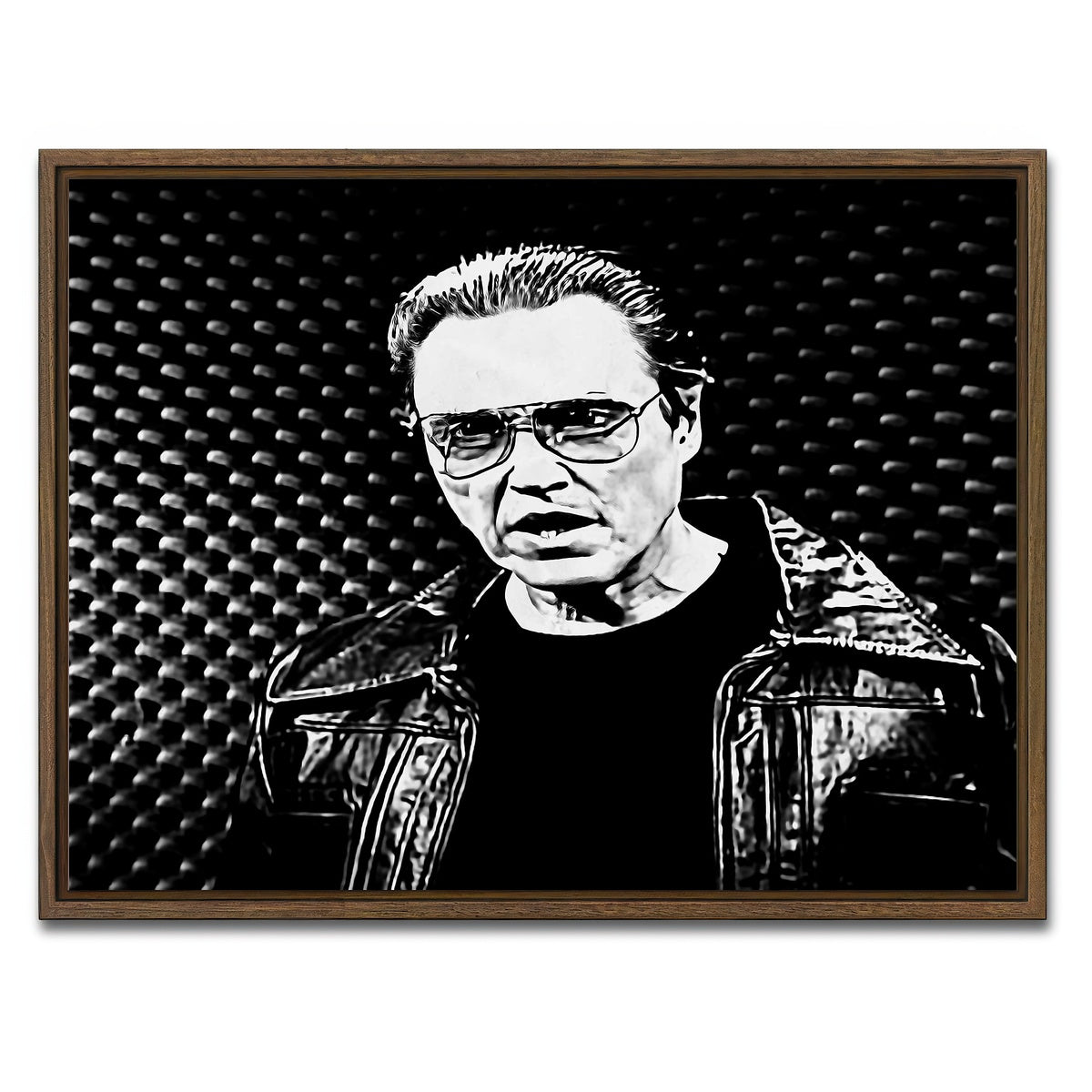 AUTO-MOCKUP WHITE | I Got a Fever Grayscale | 1 Piece | Walnut Framed Canvas | group=4x3