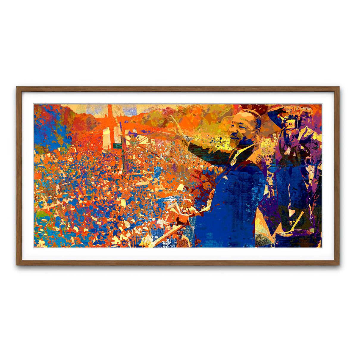 Framed Print 2x1 Walnut