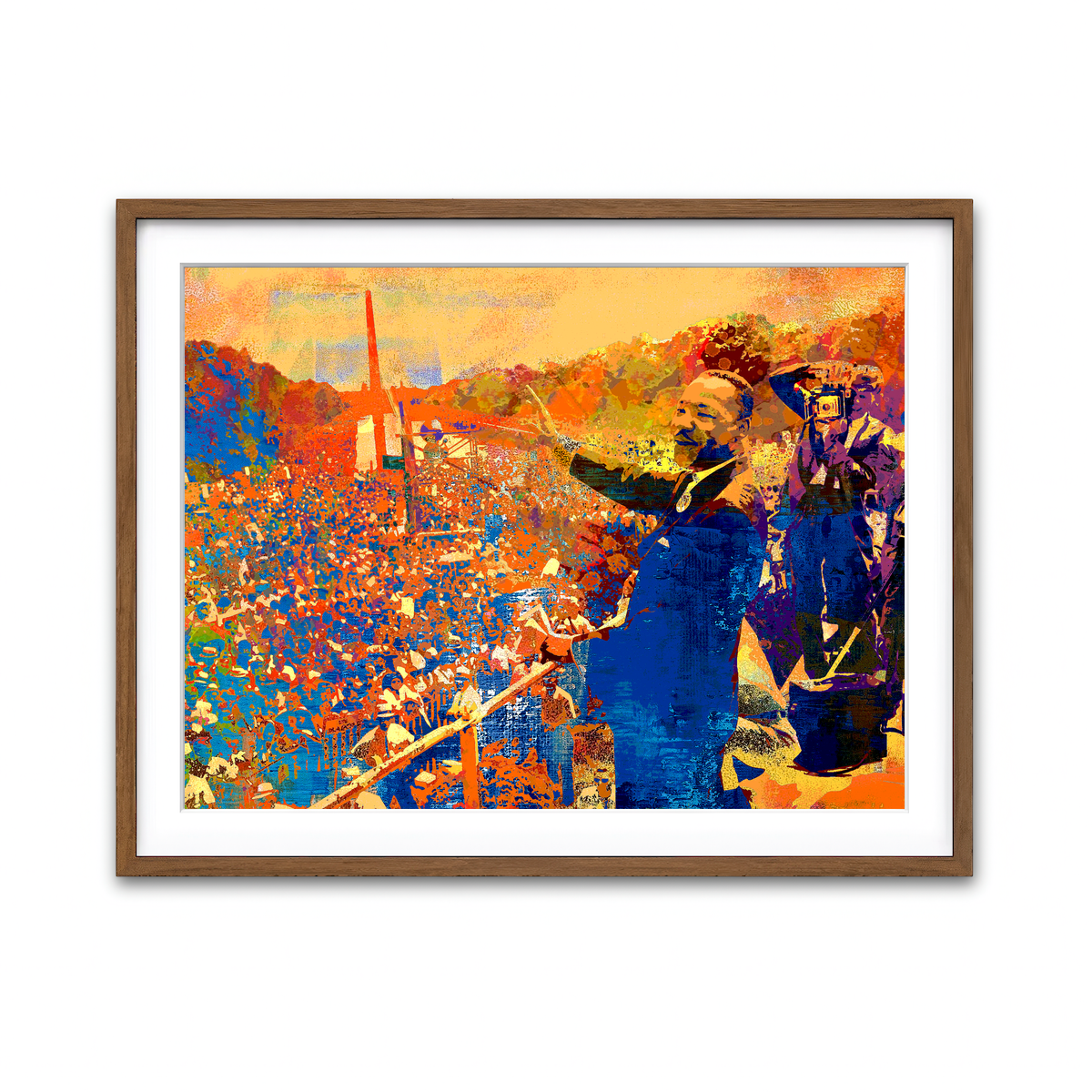 Framed Print 4x3 Walnut