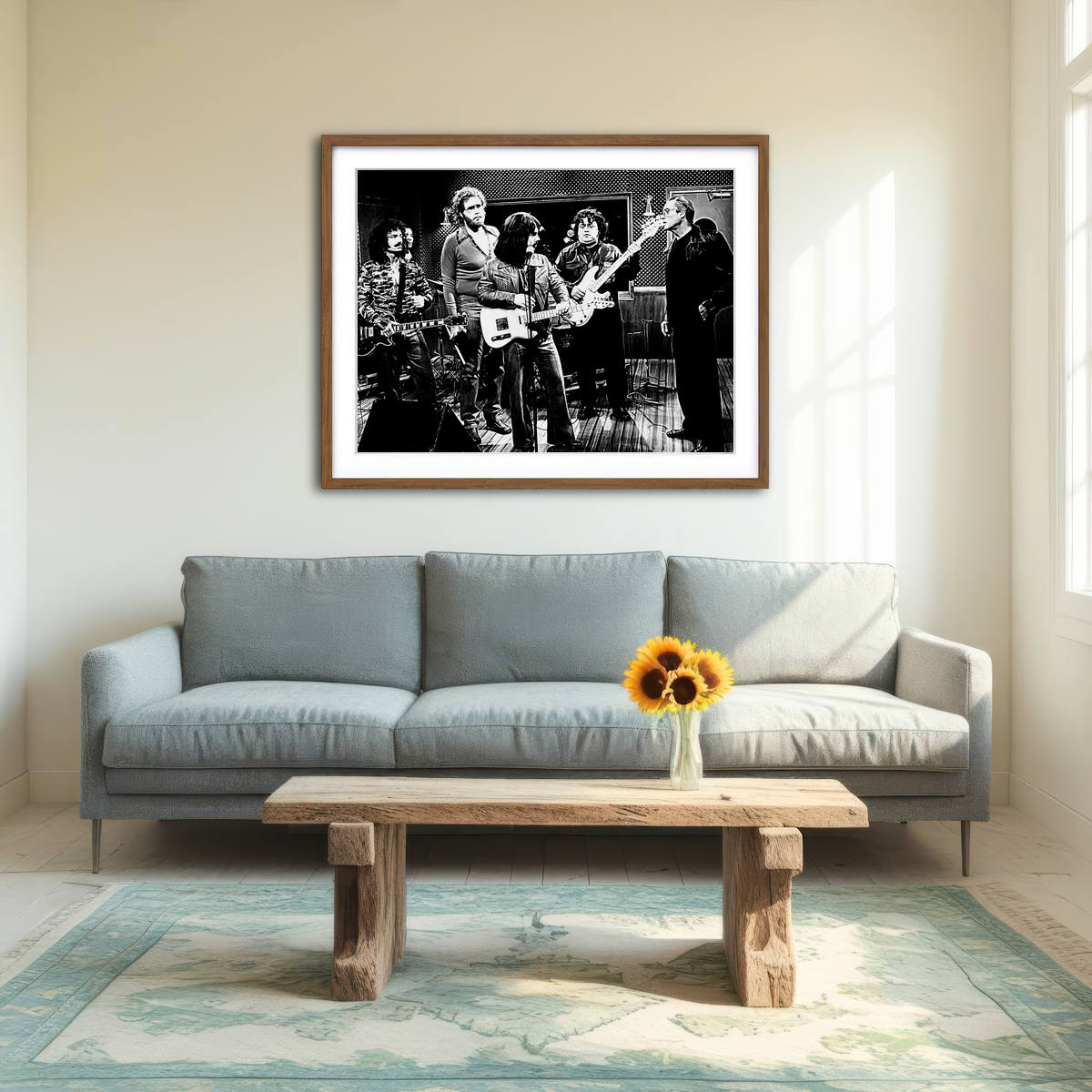 AUTO-MOCKUP ROOM | I Need More Cowbell Grayscale Wall Art