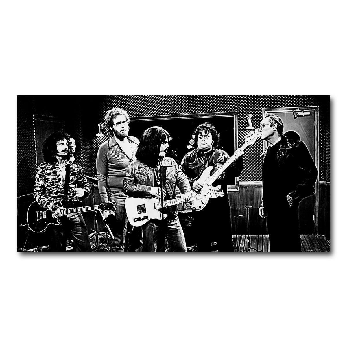 AUTO-MOCKUP WHITE | I Need More Cowbell Grayscale | 1 Piece | Gallery Wrap Canvas | group=2x1