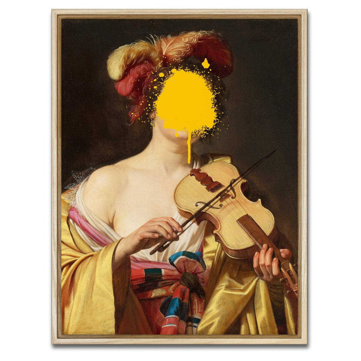 AUTO-MOCKUP WHITE | I guess I must learn to play by ear | 1 Piece | Natural Framed Canvas | group=3x4